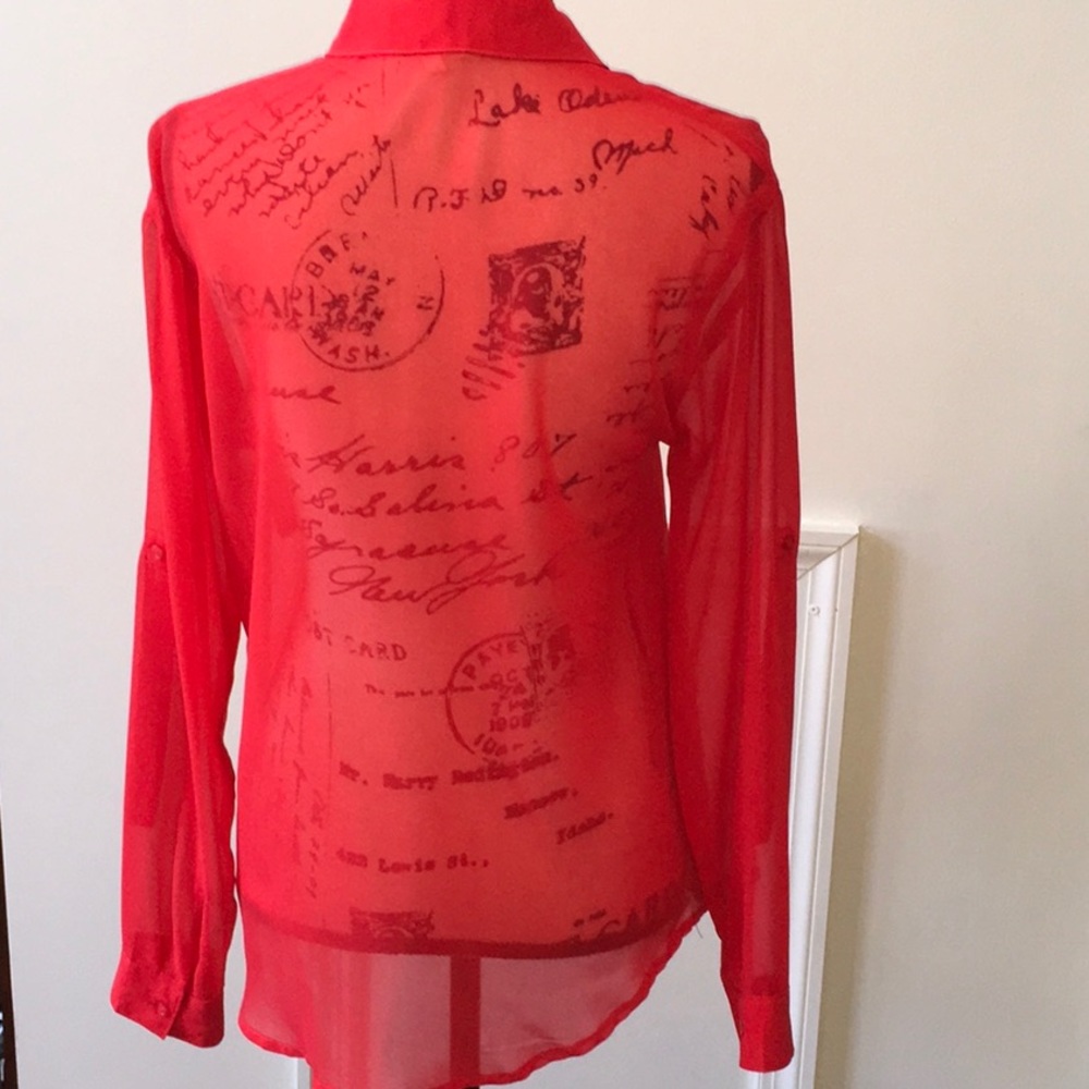 Garage Red Button Up - image 5